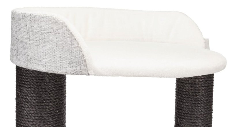 Škrábadlo Cara XXL, bílé/šedé, 128cm