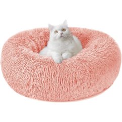 Pelíšek Donut plyšový M, 50cm, růžová