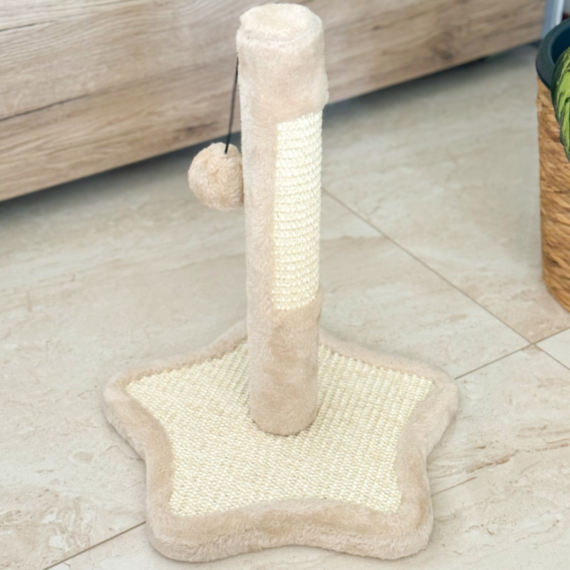 Škrabadlo Little star, krémová, 45 cm