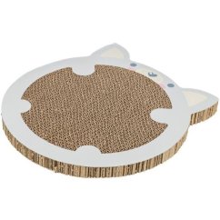 JUNIOR škrabací karton "křeček", catnip, 31 x 2,5 x 32,5 cm, šedá