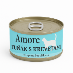 Amore cat konzerva tuňák s krevetami 70g
