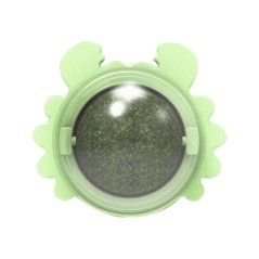 Míč na stěnu Catnip Ball - hračka s šantou kočičí pro kočky, zelená
