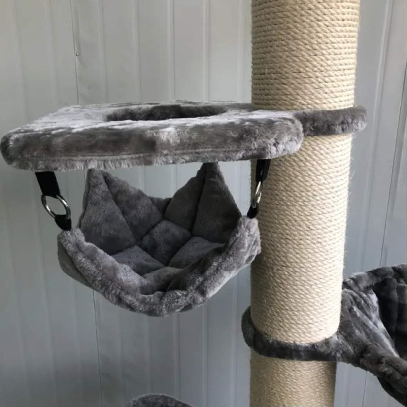 AKCE Škrabadlo do stropu Simba XXL, šedá, 57x57x240-275 cm