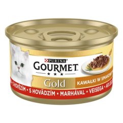 GOURMET Gold Delight hovězí ve šťavnaté omáčce, 85g
