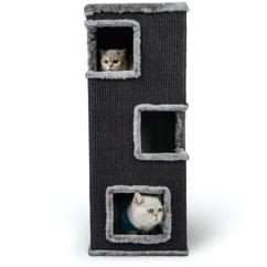 Cat Tower – škrabadlo Shardon, tmavosivá, 35 × 91 cm