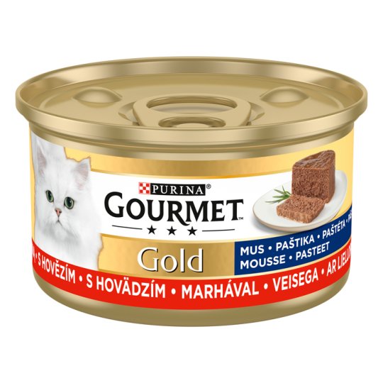 GOURMET Gold paštika s hovězím 85g