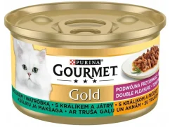 GOURMET Gold konzerva králik a játra 85g