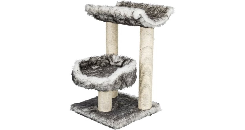 Škrabadlo Isaba, černo-bílé, 62x36x36 cm