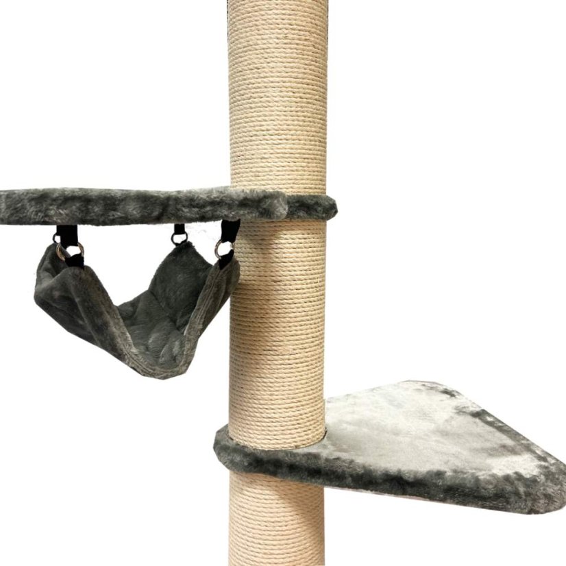 AKCE Škrabadlo do stropu Simba XXL, šedá, 57x57x240-275 cm