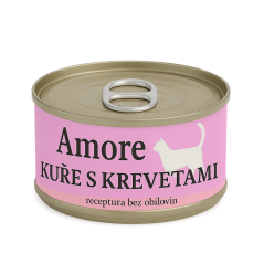 Amore cat konzerva kuře s krevetami 70g