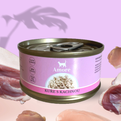 EXP. 2/25 Amore cat konzerva kuře s kachnou 70g