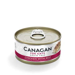 Canagan Cat konzerva Kuře s hovězím 75 g