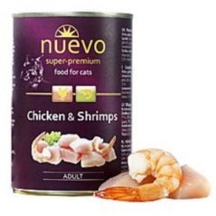 Nuevo kočka adult kuře a krevety konzerva 400g