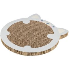 JUNIOR škrabací karton "křeček", catnip, 31 x 2,5 x 32,5 cm, šedá
