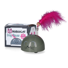 Robocat - interaktivní myš, která utíká, šedá