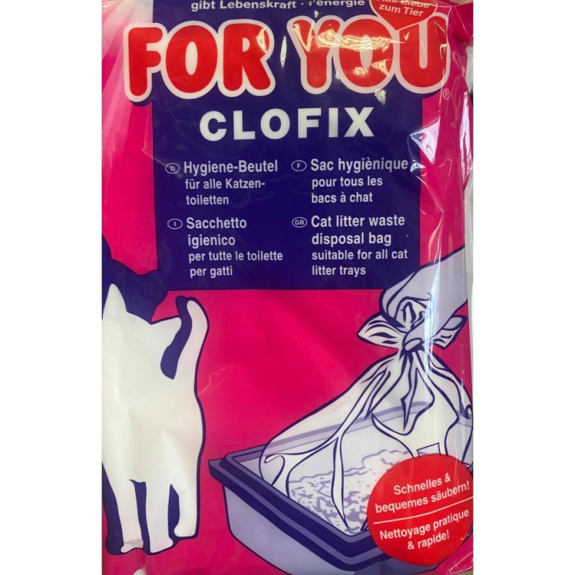 Vitakraft náhr.sáčky do WC pro kočky CloFix 15ks 50x35x20cm