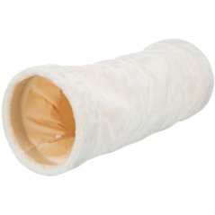 Plyšový tunel pro kočky 22/60cm, - béžový