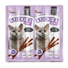 Akinu STICKIES Krůtí tyčinky pamlsek pro kočky 6 x 5 g