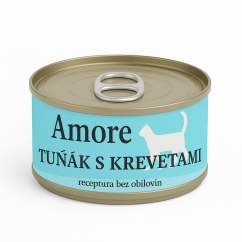 Amore cat konzerva tuňák s krevetami 70g