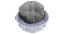 Kulatý pelech LENNIE propletený 45 cm šedý