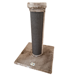 Škrabadlo Justin XXL, cappuccino, 56x56x80 cm – masívny stĺp ⌀ 18 cm pre veľké mačky