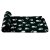 Deka fleece s tlapkami černá 100x70cm