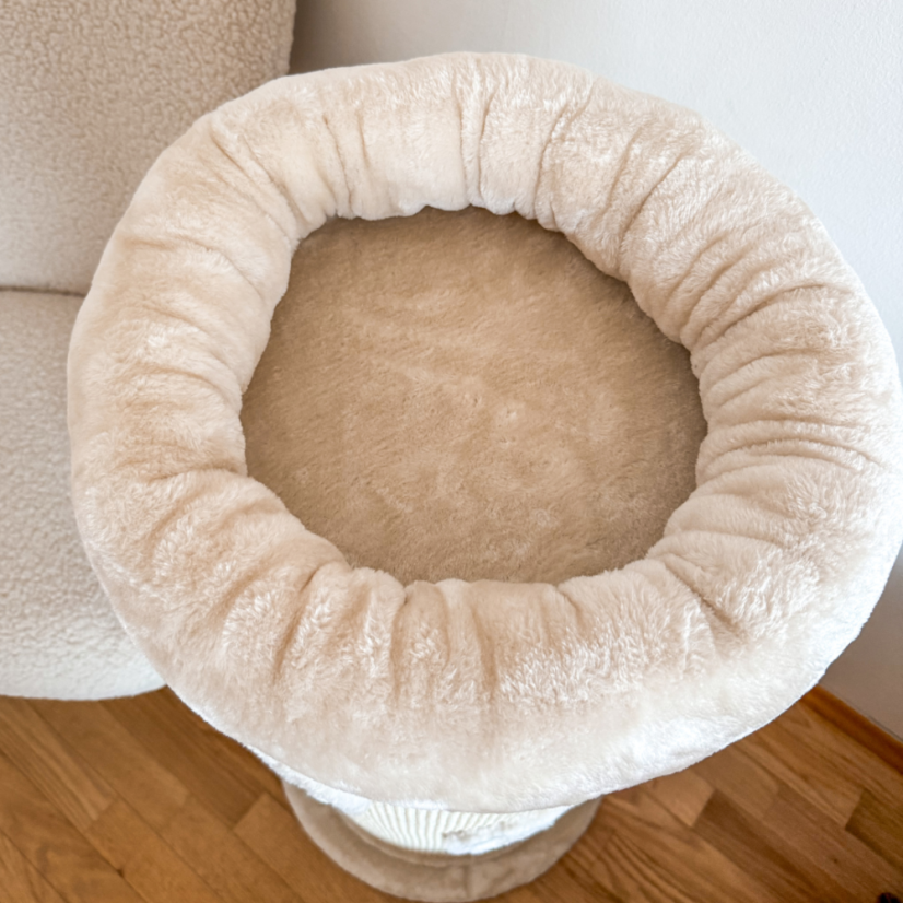 Cat Tower – škrabadlo Viva, krémová, 40 × 100 cm