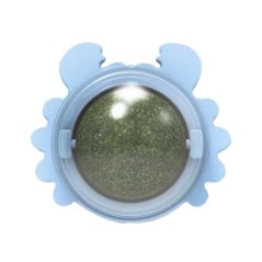 Míč na stěnu Catnip Ball - hračka s šantou kočičí pro kočky, modrá