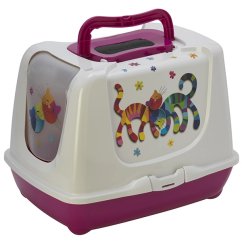 Toaleta Trendy Cat Friends XL 57,4x45x43 cm růžová