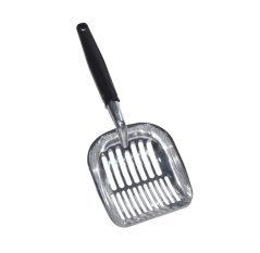 SPK Velká kovová lopatka na kočkolit – 34 × 13 cm