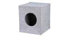 ANTON filcová krabice/jeskyně pro kočku, vhodné do IKEA regálu 33cm šedá