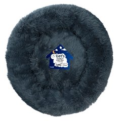 Let's Sleep Donut Dark Grey – měkký pelíšek XXL, 100cm, tm.šedá
