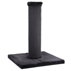Škrabadlo Justin XXL, tmavosivé, 56x56x80 cm – masívny stĺp ⌀ 18 cm pre veľké mačky