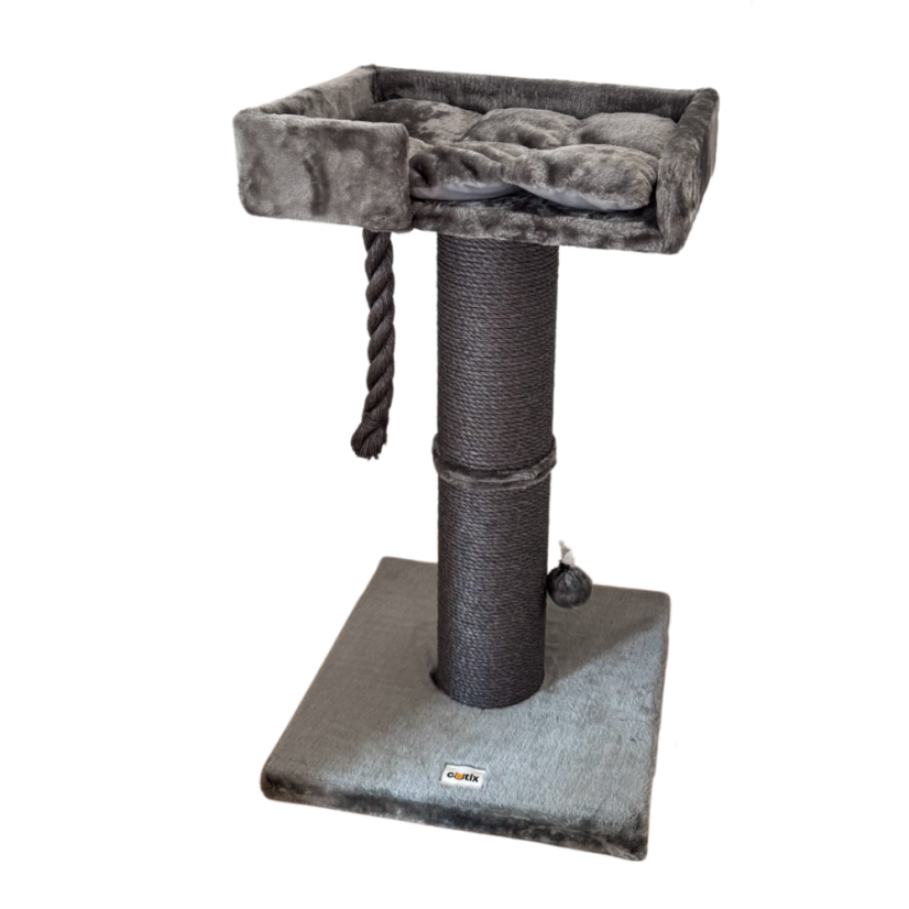 Škrabadlo Mia XXL, šedá, 57x57x100 cm