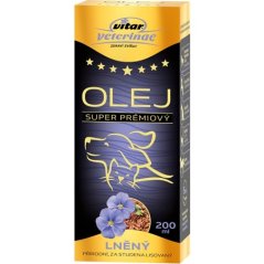 Vitar veterinae lněný olej 200 ml