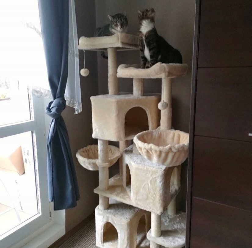 Škrabadlo Robin XL, sv. šedé, 55x40x165 cm