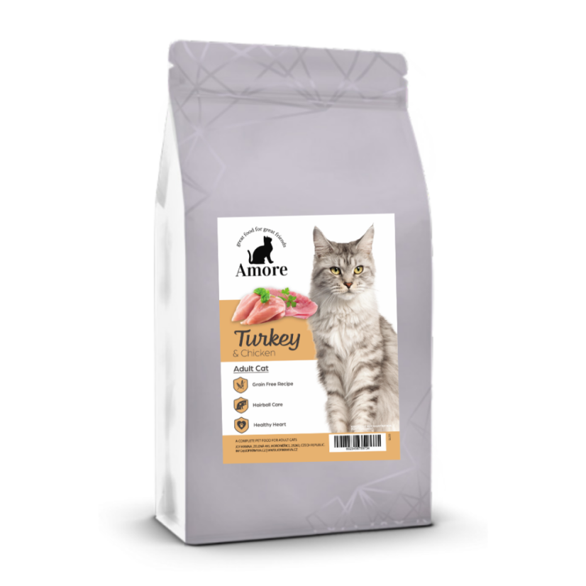 Amore Cat Adult Turkey & Chicken, 300g
