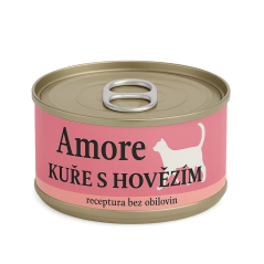Amore cat konzerva kuře s hovězím 70g