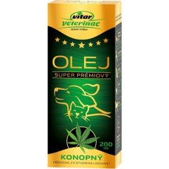 Vitar veterinae konopný olej 200 ml