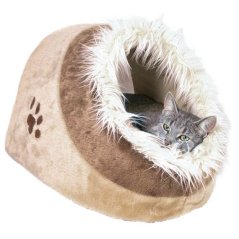 MINOU plyšová jeskyně 35x26x41cm - béžová