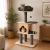 Škrabadlo Sky Loft, 68x48x116 cm – moderní design z překližky, domeček se srdíčkem