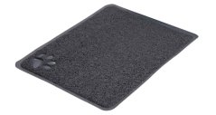 PVC předložka s tlapkou, šedá k WC 45 x 37 cm